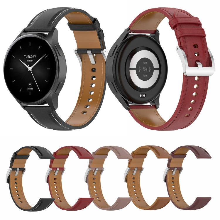 Cinturino in vera pelle 22 mm per smartwatch compatibili
