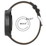 Cinturino in vera pelle 22 mm per smartwatch compatibili