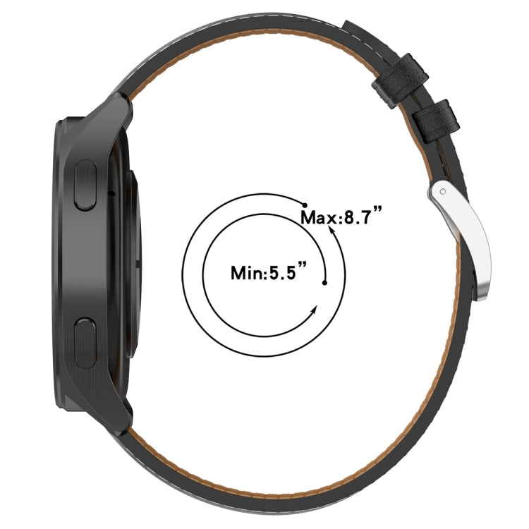 Cinturino in vera pelle 22 mm per smartwatch compatibili