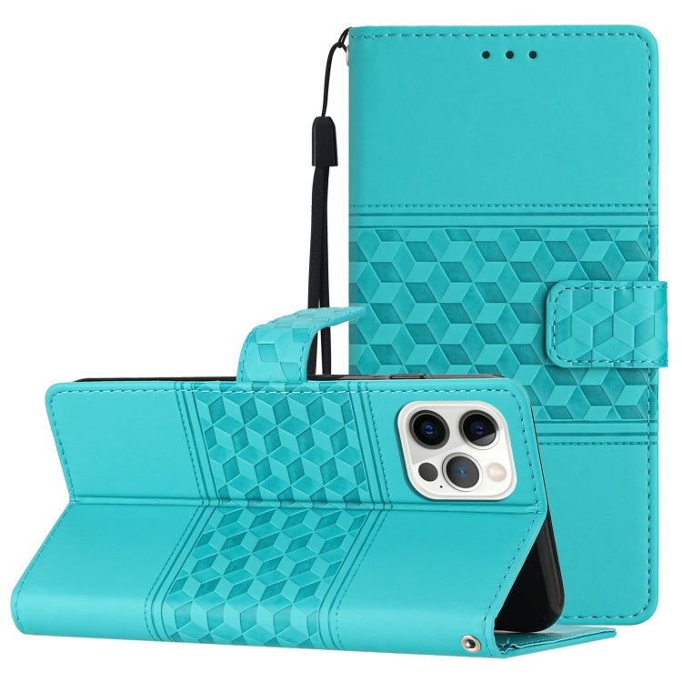 Custodia portafoglio in pelle effetto diamante per iPhone 12 Pro