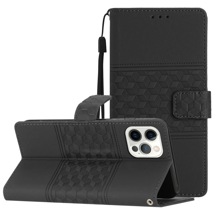 Custodia portafoglio in pelle effetto diamante per iPhone 12 Pro