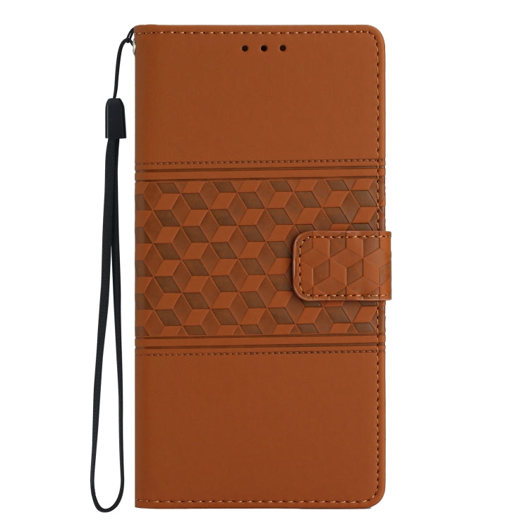 Custodia portafoglio in pelle goffrata con cordino per iPhone XS