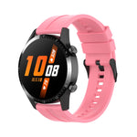 Cinturino silicone 22 mm con fibbia nera per Huawei Watch Buds