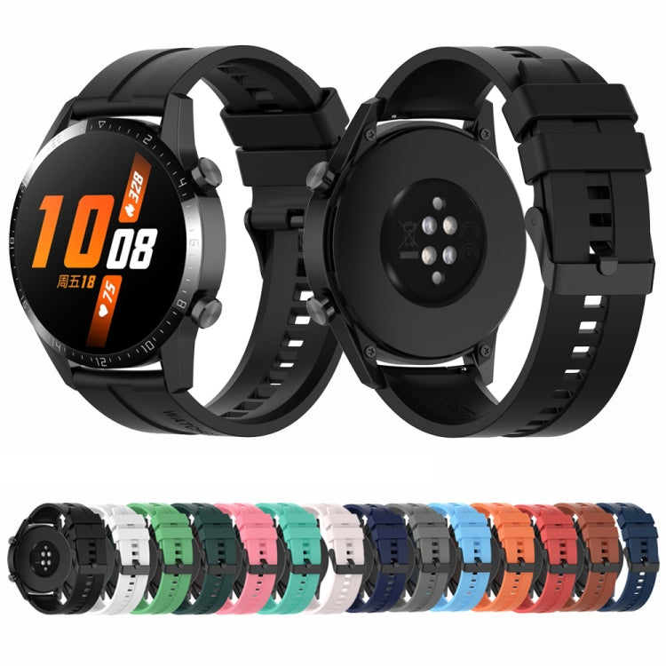 Cinturino silicone 22 mm con fibbia nera per Huawei Watch Buds