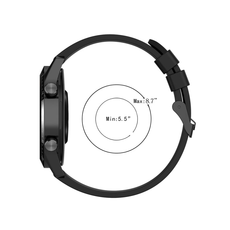 Cinturino silicone 22 mm con fibbia nera per Huawei Watch Buds