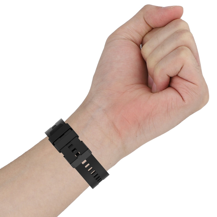 Cinturino silicone 22 mm con fibbia nera per Huawei Watch Buds