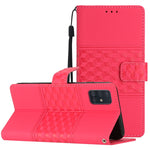 Custodia in pelle effetto goffrato con cordino per Samsung Galaxy