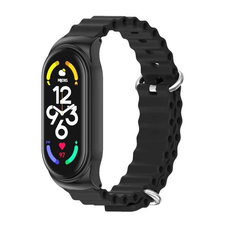 Cinturino in silicone traspirante per Xiaomi Mi Band 5/6/7