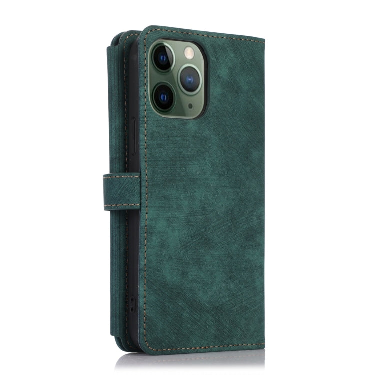 Custodia portafoglio in pelle con cerniera per iPhone XS e 11 Pro