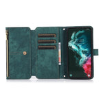 Custodia portafoglio in pelle per Samsung Galaxy S22 Ultra
