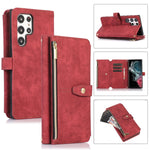 Custodia portafoglio in pelle per Samsung Galaxy S22 Ultra