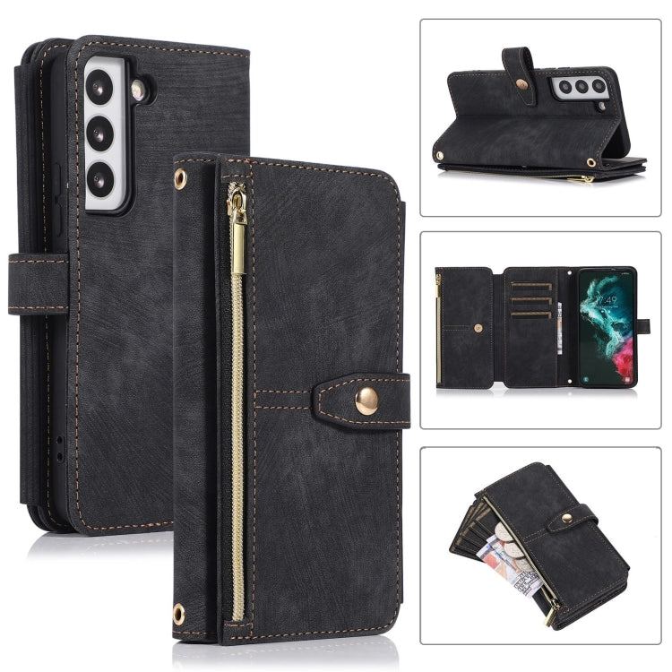 Custodia portafoglio in pelle per Samsung Galaxy S22 Ultra