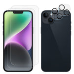 Pellicola vetro temperato 2 pezzi per iPhone 13 e 14