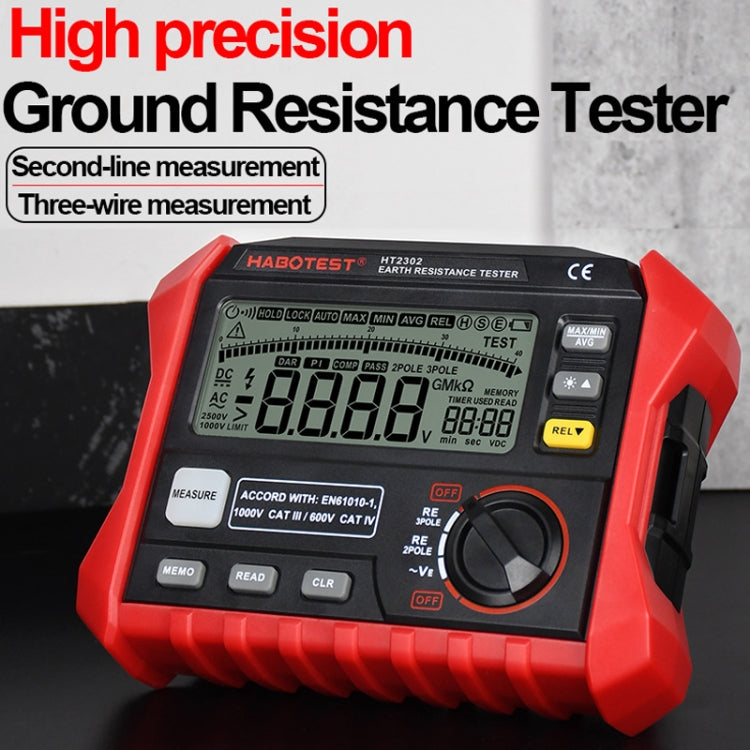 Tester resistenza messa a terra digitale HABOTEST HT2302