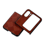 Custodia PU scozzese intrecciata per OPPO Find N2 Flip