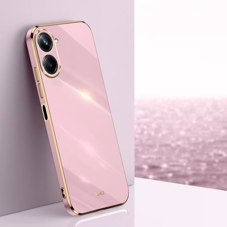 Custodia TPU con bordo in oro 6D per vivo iQOO 11 5G, Realme 10 Pro 5G e Realme