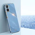 Custodia TPU con bordo in oro 6D per vivo iQOO 11 5G, Realme 10 Pro 5G e Realme