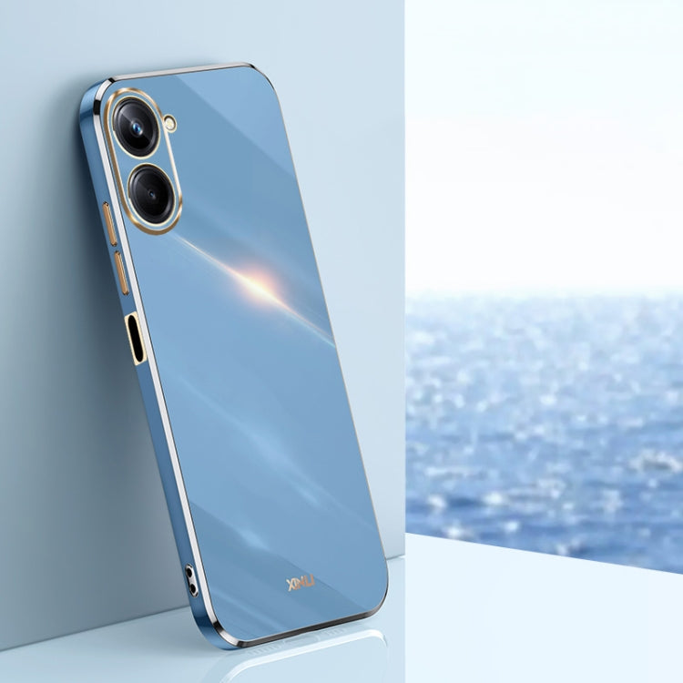 Custodia TPU con bordo in oro 6D per vivo iQOO 11 5G, Realme 10 Pro 5G e Realme