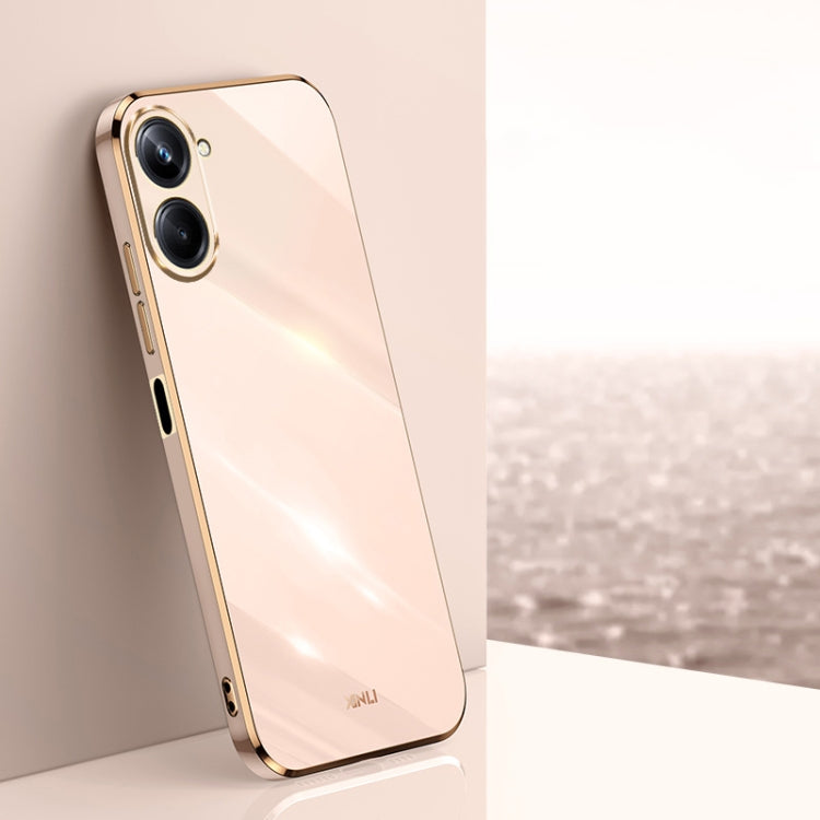 Custodia TPU con bordo in oro 6D per vivo iQOO 11 5G, Realme 10 Pro 5G e Realme