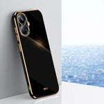 Custodia TPU con bordo in oro 6D per vivo iQOO 11 5G, Realme 10 Pro 5G e Realme