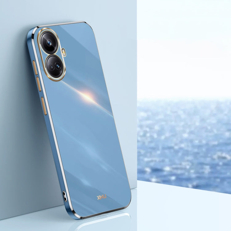 Custodia TPU con bordo in oro 6D per vivo iQOO 11 5G, Realme 10 Pro 5G e Realme
