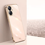 Custodia TPU con bordo in oro 6D per vivo iQOO 11 5G, Realme 10 Pro 5G e Realme
