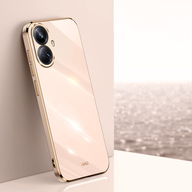 Custodia TPU con bordo in oro 6D per vivo iQOO 11 5G, Realme 10 Pro 5G e Realme