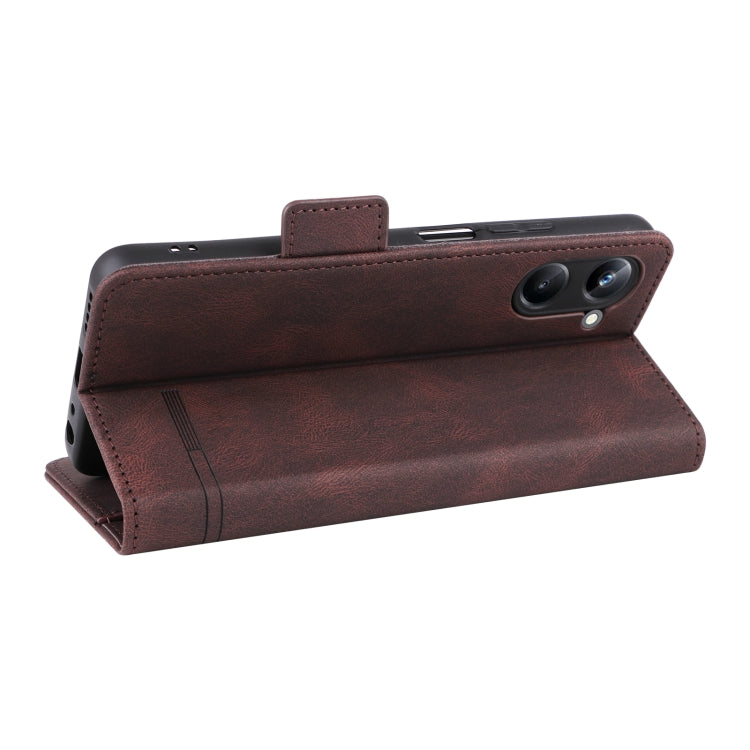 Custodia in pelle con chiusura magnetica per Realme 10 Pro
