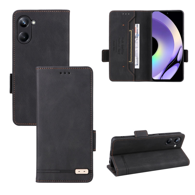 Custodia in pelle con chiusura magnetica per Realme 10 Pro