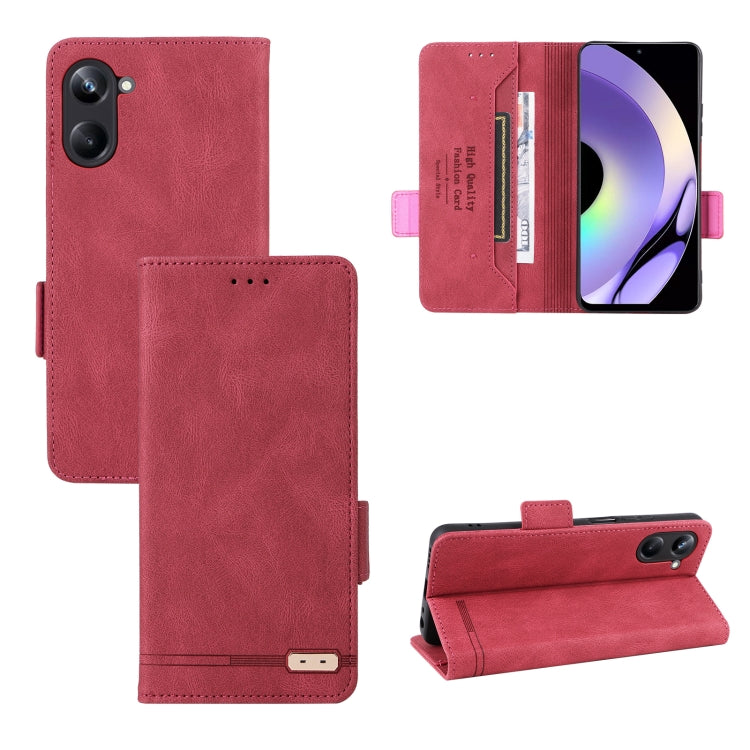 Custodia in pelle con chiusura magnetica per Realme 10 Pro