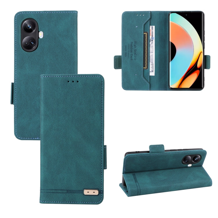 Custodia in pelle con chiusura magnetica per Realme 10 Pro
