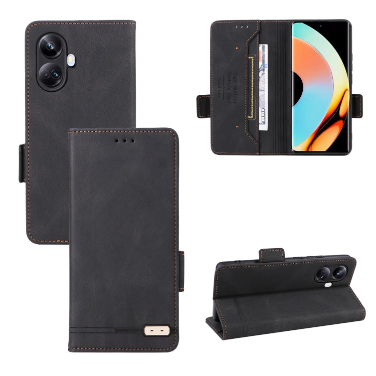 Custodia in pelle con chiusura magnetica per Realme 10 Pro