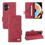 Custodia in pelle con chiusura magnetica per Realme 10 Pro