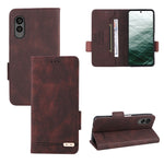 Custodia in pelle con chiusura magnetica per Realme 10 Pro