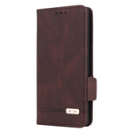 Custodia in pelle con chiusura magnetica per smartphone