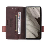 Custodia in pelle con chiusura magnetica per smartphone