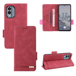 Custodia in pelle con chiusura magnetica per smartphone