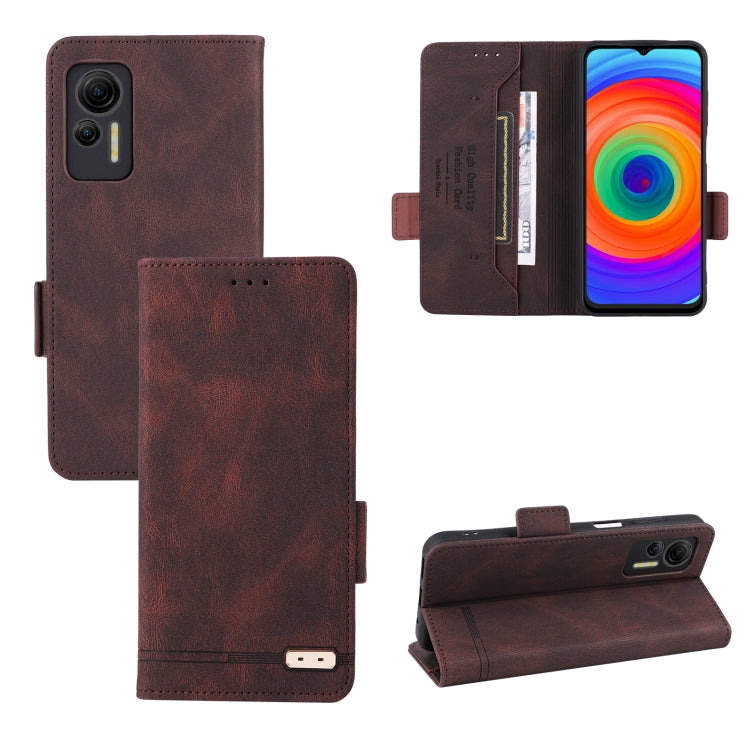 Custodia in pelle con chiusura magnetica per smartphone