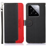 Custodia RFID in pelle con texture litchi per Xiaomi Redmi e POCO