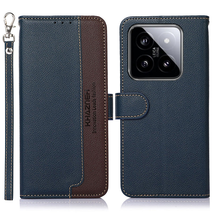Custodia RFID in pelle con texture litchi per Xiaomi Redmi e POCO