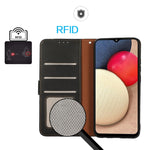 Custodia RFID in pelle con texture litchi per Xiaomi Redmi e POCO