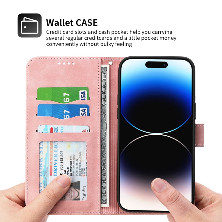 Dierfeng Dream Line TPU + Custodia per telefono in pelle PU, For iPhone 14, For iPhone 14 Plus, For iPhone 14 Pro, For iPhone 14 Pro Max