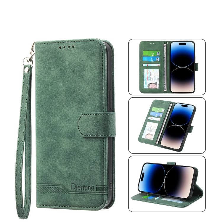 Dierfeng Dream Line TPU + Custodia per telefono in pelle PU, For iPhone 14, For iPhone 14 Plus, For iPhone 14 Pro, For iPhone 14 Pro Max