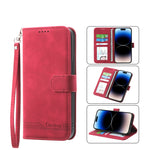 Dierfeng Dream Line TPU + Custodia per telefono in pelle PU, For iPhone 14, For iPhone 14 Plus, For iPhone 14 Pro, For iPhone 14 Pro Max