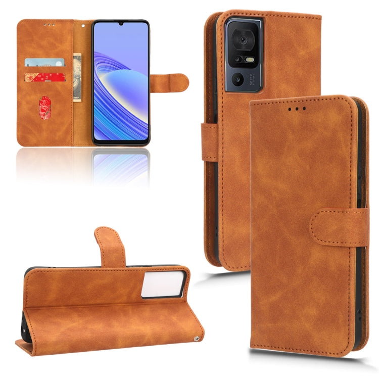 Custodia in pelle con vibrazione magnetica per TCL 40SE, Xiaomi Redmi K60 / K60