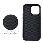 Custodia per telefono in pelle PU romboidale con supporto per anello, For iPhone 13 Pro, For iPhone 13 Pro Max, For iPhone 12 mini