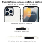 Custodia per telefono in pelle PU romboidale con supporto per anello, For iPhone 13 Pro, For iPhone 13 Pro Max, For iPhone 12 mini