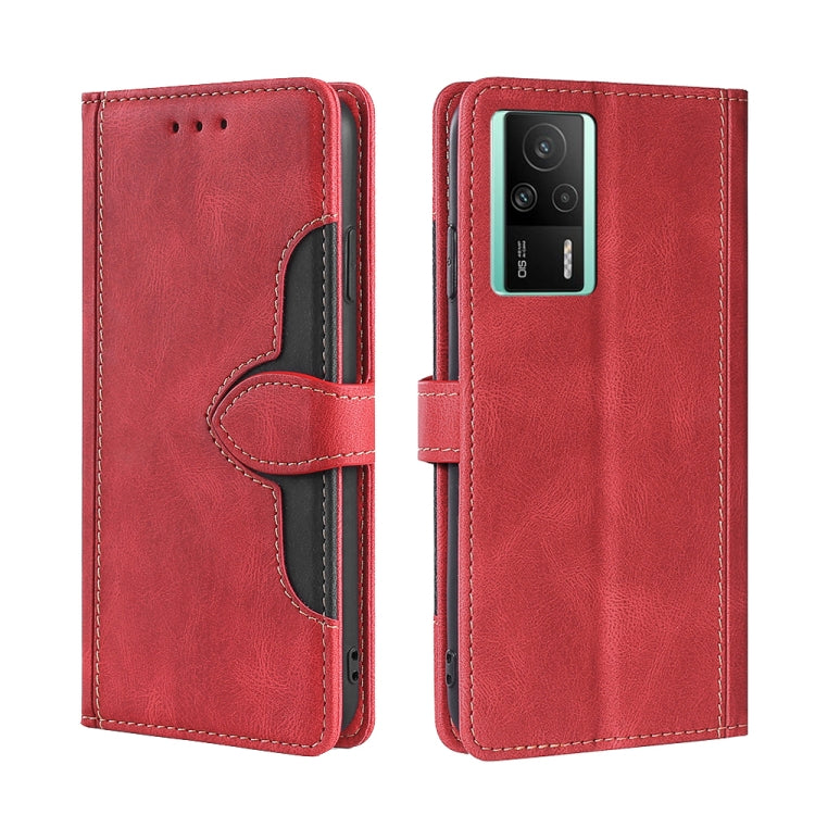 Custodia per telefono in pelle con fibbia magnetica Skin Feel, For vivo S16 / S16 Pro, For vivo Y02 4G, For Fujitsu Arrows N F-51C, For Xiaomi Redmi K60E, For Xiaomi Redmi K60 / K60 Pro, For Honor 80 GT