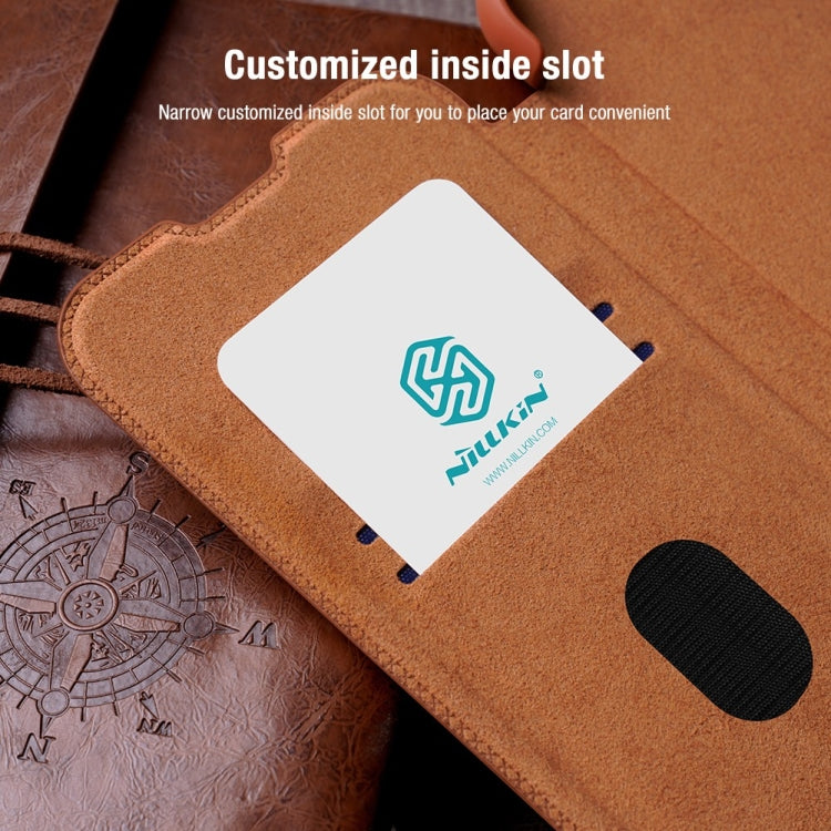 Custodia in pelle con cover scorrevole per Samsung Galaxy S23+