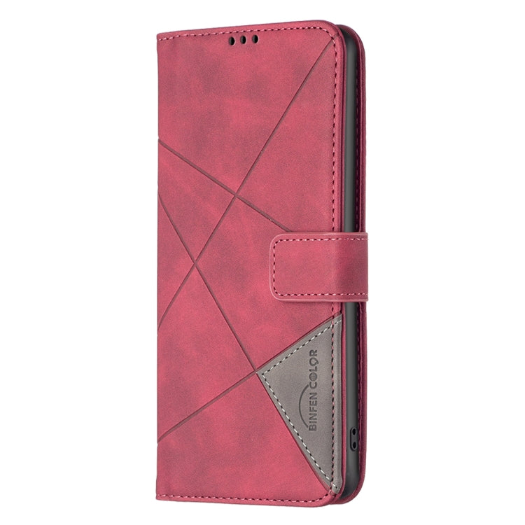 Custodia per telefono in pelle con struttura a rombo con fibbia magnetica, For Xiaomi Redmi Note 12 Pro 5G Global, For Xiaomi Redmi Note 12 Global